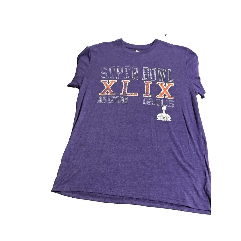 NFL Super Bowl XLIX Arizona 2015 Purple T-Shirt Men's 2XL Official Graphic Tee